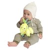 Manhattan Toy Mini-Apple Farm Lemon Baby Travel Toy with Rattle, Squeaker, Crinkle Fabric & Teether Clip-on Attachment
