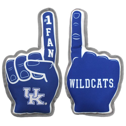 Pets First NCAA Kentucky Wildcats #1 Fan Toy. Best Sports Dog Toy with Double Stitched Trim and Tough Nylon Material Filled with Chewable Polyfil and Inner Squeaker