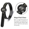 Ring Sizer Measuring Tool JRONGHE Reusable Finger Size Measuring Tape with Magnified Glass, Jewelry Sizing Tool 1-17 USA Rings Size