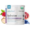 Sprout Living, Colorfuel Hydration Powder Drink Mix, Organic Superfoods + Adaptogens | Hydration & Recovery, Electrolytes, Himalayan Pink Salt, Blue Spirulina, Blue Raspberry Flavor (25 Servings)