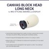 STUDIO LIMITED Mannequin Head Tripod Stand Adjustable with PU Canvas Block Head 10 Pcs (25 Inch)