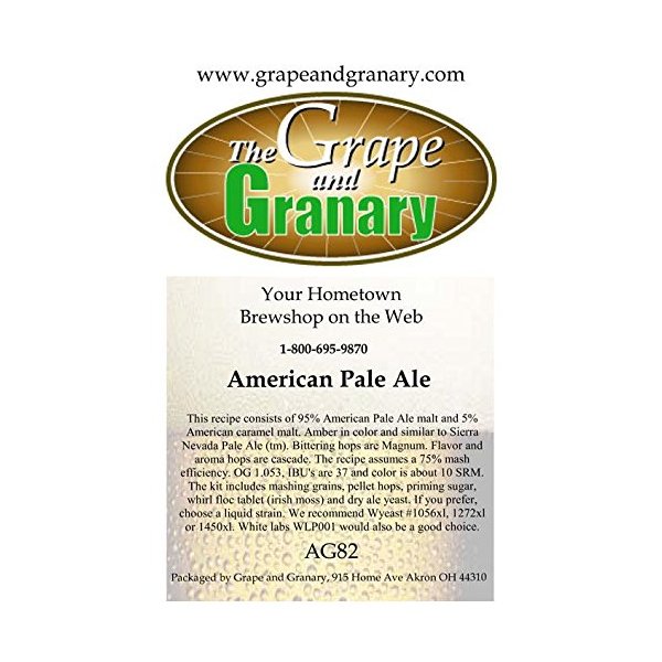 Grape and Granary All Grain American Pale Ale Beer Brewing Kit- For 5 US Gallons