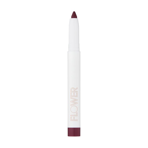 FLOWER BEAUTY By Drew Barrymore Scribble Stick Lip Liner + Eyeliner - Smooth Application + Blendable - 2-in-1 Lip + Eye Liner (Plumsicle)