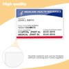 Boduoyejieyi 6 Pack New Medicare Card Holder Protector Sleeves，12Mil Clear PVC Waterproof Medical / Credit Card, Business / Social Security Card Protector