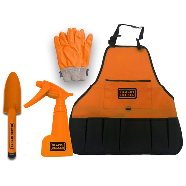 Black & Decker Kids Gardening Set – Pretend Play Set with Costume and Gardening Accessories