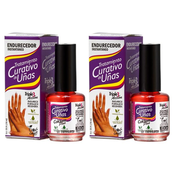 BOE Trantamiento Curatico de Unas (Curative Nail Treatment) 0.6oz (Pack of 2)