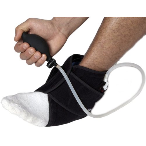 NatraCure Hot and Cold Air Compression Ankle Brace Wrap Ice Pack for Ankle Pain, Achilles Tendons, Bursitis - Compression for Ankle Swelling - Ankle Gel Wrap for Torn Ankle Ligament for Men & Women
