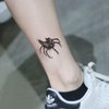 Oottati 2 Sheets Halloween Shadow, 3D Assorted Black Widow Spider Waterproof Arm Hand Temporary Tattoo Stickers Look Real and Last Long