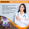 Doc Miller Open Toe Compression Socks Women and Men 20-30mmHg, Toeless Compression Socks Women, Support Shin Splints Calf Recovery, Varicose Veins,1 Pair