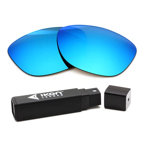 IKON LENSES Replacement Lenses for RB2132 (55MM) Ray Ban (Polarized) - Fits RayBan RB 2132 New Wayfarer Sunglasses (Ice Blue Mirror)