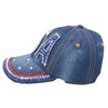 USA Hat Women’s Distressed Bling Rhinestone Patriotic Baseball Cap