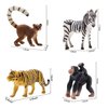 Animals Figures,24 Pcs Realistic Animal Toy Set with Lion,Panda,Monkey,Zebra,Tiger,Elephant,Giraffe etc,Cake Toppers Birthday Gift for Kids
