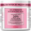 Glycolic Acid Exfoliating Pads for Face and Body - Daily Resurfacing Pads with 20% AHA, Vitamin C, B5, E, Green Tea that Help Tone & Brighten Skin, Glycolic Acid Peel Pads