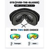 OutdoorMaster Ski Goggles with Cover Snowboard Snow Goggles OTG Anti-Fog for Youth Teenager
