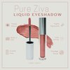 Pure Ziva Red Garnet Shimmering Metallic Liquid to Powder Eyeshadow & Eyeliner, No Animal Testing & Cruelty Free