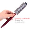 PERFEHAIR Small Round Hair Brush for Blow Drying With Soft Nylon Bristles, 1.6 Inch, for Short or Medium Curly Hair-Red