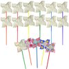 4E's Novelty DIY Pinwheels Craft for Kids (24 Pack) Color Your Own White Pinwheels, Bulk Summer Craft Kit for Boys & Girls, Arts and Craft Party Activity, Patriotic 4th of July Crafts