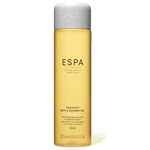 ESPA | Positivity Bath &amp; Shower Gel | 250ml | Jasmine, Gardenia &amp; Rose Geranium | Vegan