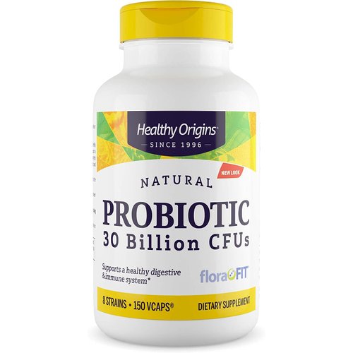 Healthy Origins Probiotic 30 Billion CFUs - Shelf Stable Probiotics for Women and Men - Supports Gut Health - Probiotics for Digestive Health - 150 Veggie Capsules