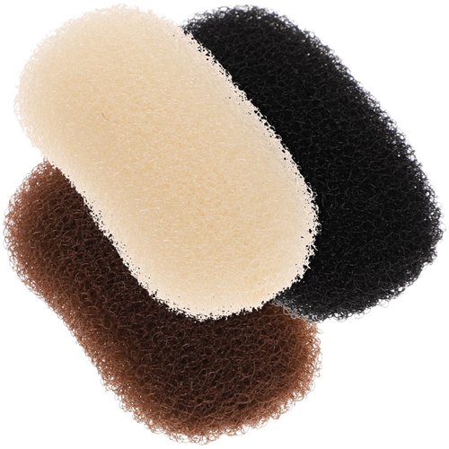 FRCOLOR Charming Volume Hair Inserts and Bump It Up Clips for Women - 3 Pack Hair Padding for Updos, Beehive Styles