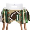 Football First Birthday Party Decorations,First Year Down Football Highchair Banner for Baby Boy Girl 1st Birthday Football Sports Theme Party Decorations Supplies.