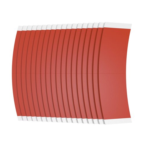 Sunshine Tape Liberty Red Hairpiece Wig Tape | Made in USA | 108 Back Curve Strips | Double Sided Adhesive Tape for Toupee Lace Front Wig Strong Hold Waterproof Contours