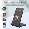 25W Wireless Charger,Foldable 2 in 1 Wireless Charging Station for Apple iPhone 16/16 Pro/15/14/13/12/11/Plus/SE/X/Airpods,PDKUAI 15W Fast Dual Wireless Induction Charge Stand for Samsung/LG