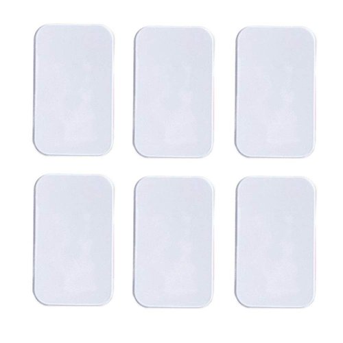 6Pcs Clear Rectangle Silicone False Eyelash Holder Pads Eyelash Extension Pad Silicone Pallet for Loose Lash Eyelash Extension Beauty Tools