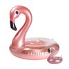 GROBRO7 2Pack Inflatable Flamingo Pool Float Flamingo Drink Holder Set Elegant Vinyl Swimming Floaty Pool Toy with Glitters Outdoor Water Lounge Inflatable Raft with Floating Coasters for Adults & Kid
