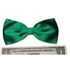 Satin Solid Color Hair Bow Collection (Emerald Green, Alligator Clip)