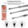 3PCS Ear Pick Earwax Removal Kit, Geengle Ear Care Set, Premium Stainless Steel Ear Curette with Storage Box, a Cleaning Brush Included