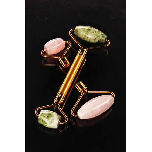 Natural Jade Roller For Face | Puffiness Facial Skin Massager | Anti Aging Wrinkles | Premium Interchangeable Roller | 100% Authentic Jade Stone | Facial Therapy | Rejuvenate Skin