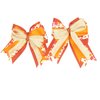 Orange, Red & Yellow Fall Leaves Equestrian Hair Bows-Available on French Barrette, Alligator Clip (French Barrette)