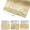 Human Hair Extensions Wire Hair Bleach Blonde,12 Inch #613 Hairpiece Remy Human Hair Extensions,70g Wire Hair Extensions by YILITE（12inch 70g Bleach Blonde）