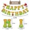 GXSOVSO Mushroom Happy Birthday Banner, Mushroom Birthday Banner for Kids, Mushroom House Birthday Party Decor, Mushroom Party Decorations