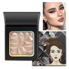 Highlight Makeup Palette,Highlighter Shimmer for Face/Body/Eyes,Long Lasting illuminate Powder for Natural Medium Skin Tone,Cute Highlighting Contouring Palette Easy to Carry,Vegan Cruelty-Free #2