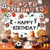 Sports Themed Birthday Party Decorations for Boys Sports Birthday Party Supplies Includes Birthday Banner Baseball Soccer Football Basketball Sports Table Honeycomb Centerpieces Hanging Swilrs