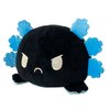 TeeTurtle - The Original Reversible Axolotl Plushie - Blue + Black - Cute Sensory Fidget Stuffed Animals That Show Your Mood 4 inch