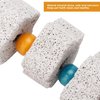 1Pc White Bird Beak Grinding Stone Bird Chewing Toys Bird Beak Grinding Stone Pet Supplies for Parrots Hamsters and Other Small Animals Small in Size and Light in Weight