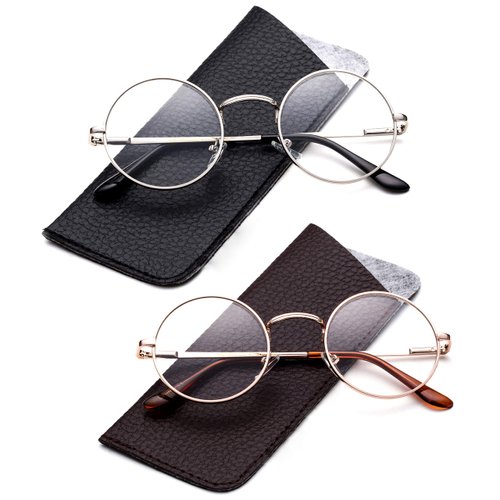 Glasses Hippy Vintage Retro Round Sunglasses & Clear Lens Glasses