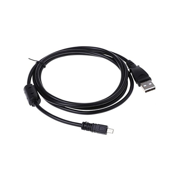 PLATINUM DELUX PlatinumPower USB Data Cable Cord for Panasonic Lumix DMC-FZ150, DMC-FZ200, DMC-FZ300, DMC-FZ330