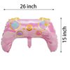SAMOKA Video Game Balloons,4 PCS 26 Inch Pink Gamer Party Balloons,Gamer Birthday Party Decorations,Video Game Birthday Decorations,Gamer Party Decorations