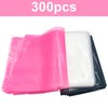 300pcs Tattoo Wash Bottle Bags,Thicken Disposable Squeeze Bottle Bags,for Tattoo Bottles Tattoo Supplies Tattoo Kits (Pink, Black, Transparent)