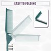 VOCOSTE Portable Folding Hair Comb, Travel Portable Folding Mini Hair Comb, Travel Small Foldable Hair Brush Hair Comb for Curly, Wet, Dry, Long Hair, Green