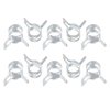 uxcell 20pcs 4mm Spring Band Type Action Fuel/Silicone Vacuum Hose Pipe Clamp Low Pressure Air Clip Clamp, Zinc Plated