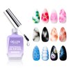 Gellen Blooming Gel - 18ml Clear Blooming Nail Polish Soak Off UV Gel for Spreading Marble Effect,Nail Art Gel Christmas DIY Salon Manicure Design Home