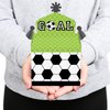 Big Dot of Happiness Goaaal - Soccer - Treat Box Party Favors - Baby Shower or Birthday Party Goodie Gable Boxes - Set of 12