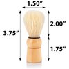 JUVITUS Shaving Brush - Boar Bristles & Wooden Handle - 6 Pack