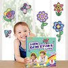 atydkug Window Suncatcher Gemstone Sticker Craft Kits for Kids - Diamond 6 Sheets Flowers Gem Art Painting Kits by Numbers for Girl, Birthday Party Supplies Gifts for 6 7 8 9 10 11 12 Year Old