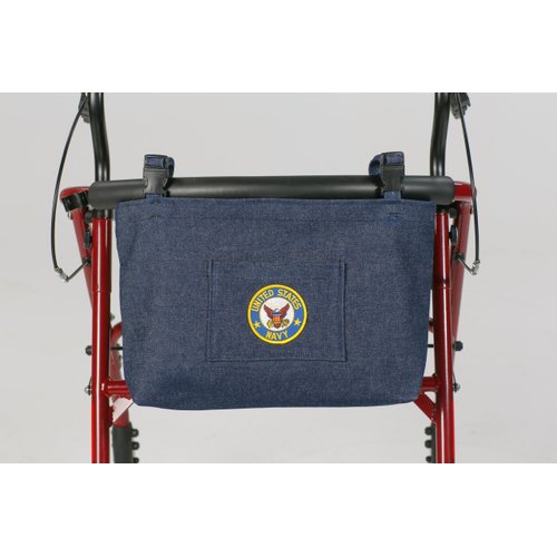 Granny Jo Products US Military Walker/Wheelchair Bag, Navy
